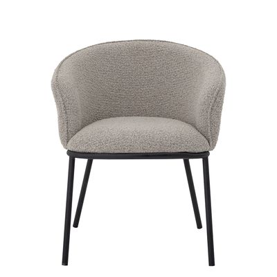 Bloomingville Cortone Matstol, Grå, Polyester, L60xH76xW63 cm