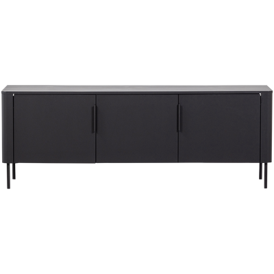 WOOOD Gunnar TV-bänk 154 cm i mattsvart furu