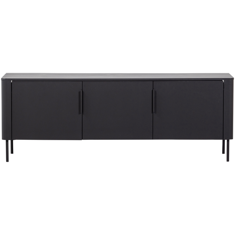 WOOOD Gunnar TV-bänk 154 cm i mattsvart furu