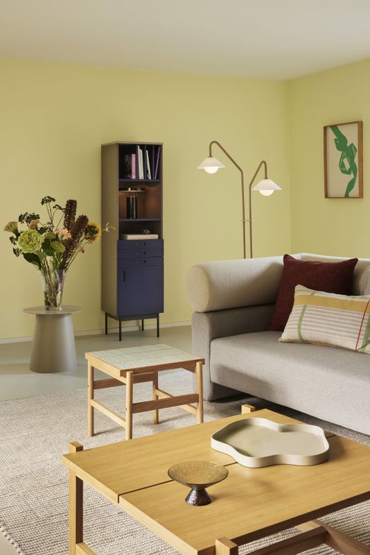 Hübsch Como Golvlampa Beige