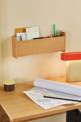 Hübsch Sleek Bordslampa Grön/Röd