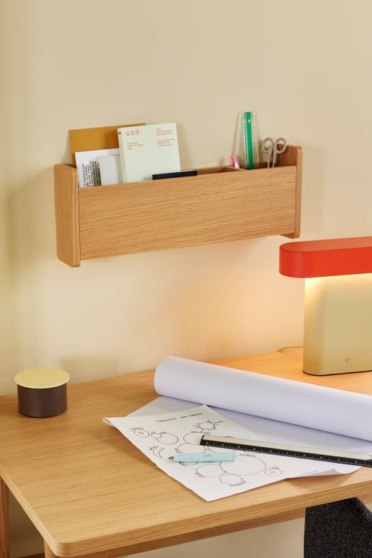 Hübsch Sleek Bordslampa Grön/Röd