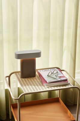 Hübsch Sleek Bordslampa Brun/Ljusgrå