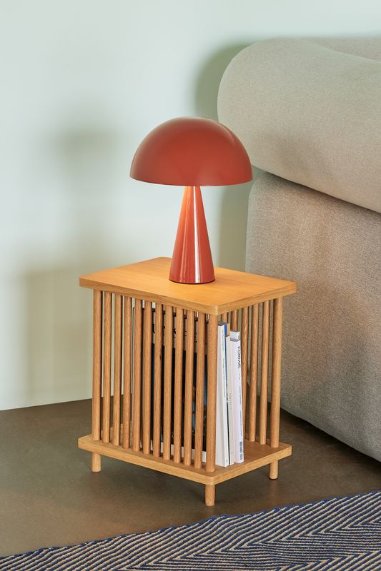 Hübsch Mush Bordslampa Mini Röd
