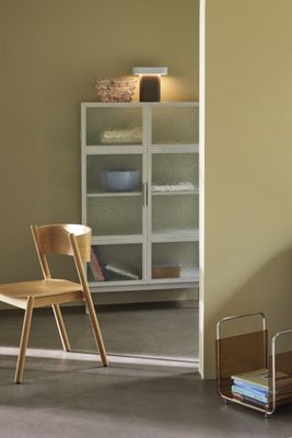 Hübsch Sleek Bordslampa Brun/Ljusgrå