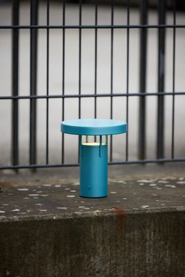 Hübsch BringMe Bärbar Lampa Mini Metallisk Turkos