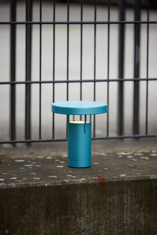 Hübsch BringMe Bärbar Lampa Mini Metallisk Turkos
