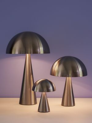Hübsch Mush Bordslampa Hög Nickel