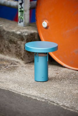 Hübsch BringMe Bärbar Lampa Mini Metallisk Turkos