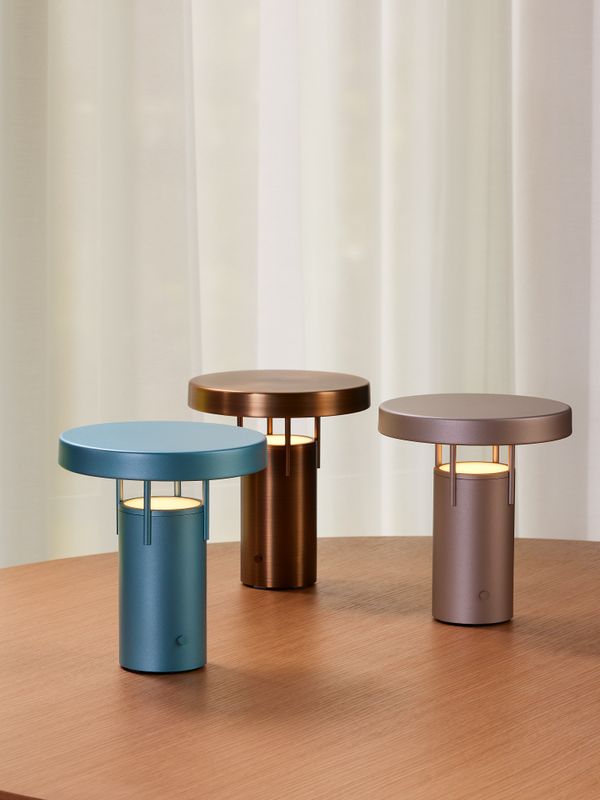 Hübsch BringMe Bärbar Lampa Mini Metallisk Turkos