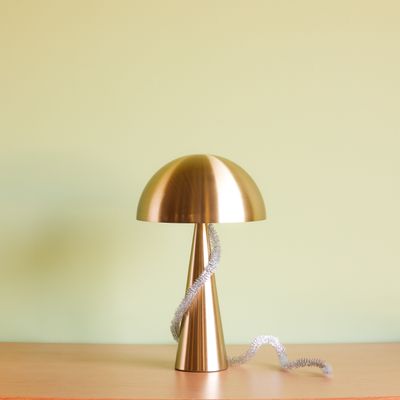 Hübsch Mush Bordslampa Hög Mässing