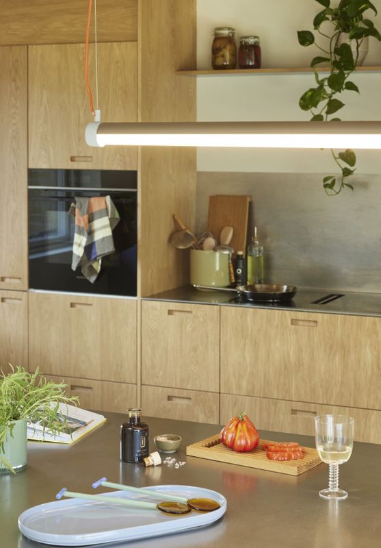 Hübsch Interplay Pendel L 152cm Brun/Blå/Orange