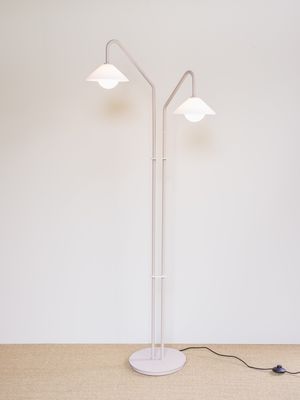 Hübsch Como Golvlampa Beige