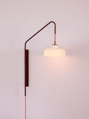 Hübsch Current Vägglampa Röd