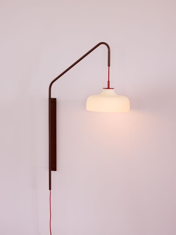Hübsch Current Vägglampa Röd