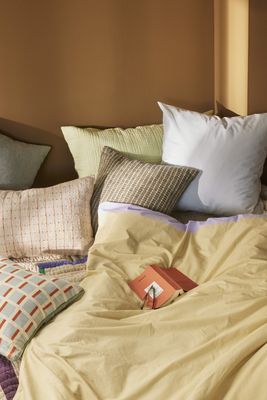 Hübsch Block Sängkläder 60/220 Beige/Flerfärgad
