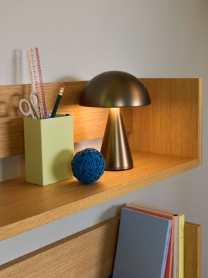 Hübsch Mush Bärbar lampa Bränd mässing