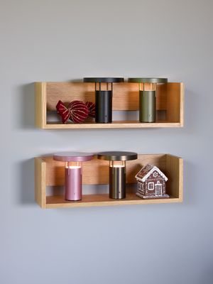 Hübsch BringMe Bärbar Lampa Mini Metallisk Rosa