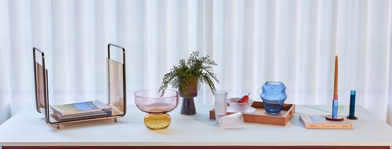 Hübsch Show Vas Rosa/Bärnsten