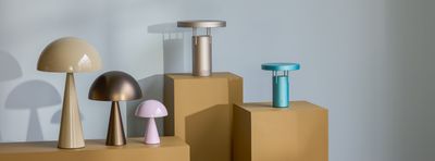 Hübsch BringMe Bärbar Lampa Metallisk Sand