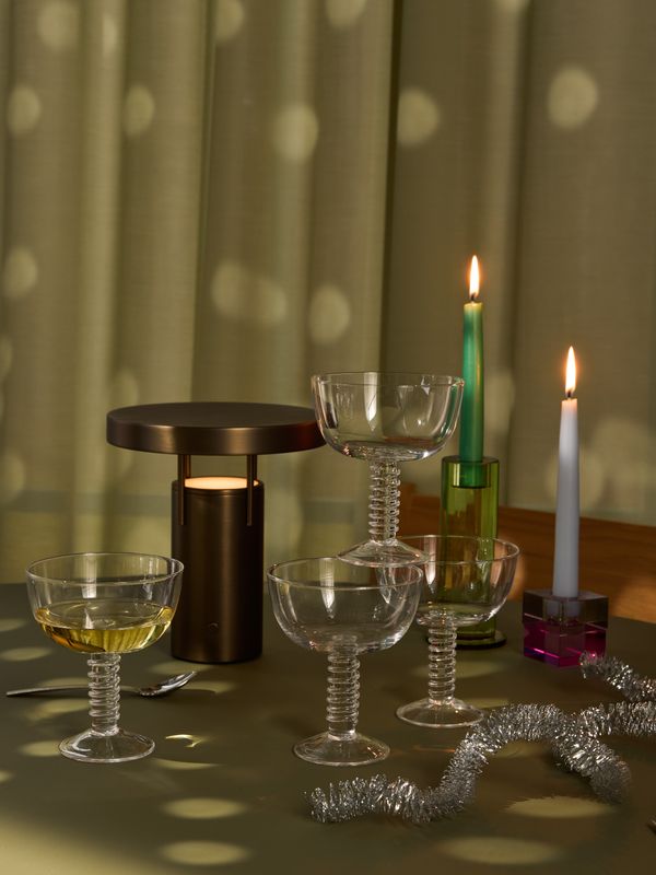 Hübsch BringMe Bärbar Lampa Mini Bronsfärgad mässing