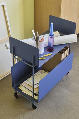Hübsch Cut Ljusstakar Lila (set om 2)