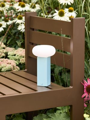 Hübsch Låg Bärbar Lampa Blå