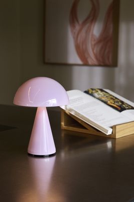 Hübsch Mush Bärbar Lampa Ljusrosa