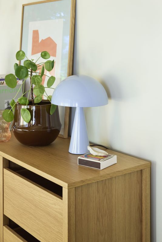 Hübsch Mush Bordslampa Mini Isblå