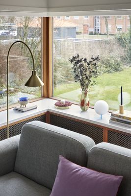 Hübsch Pipe Golvlampa Mässing