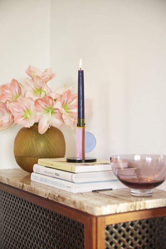 Hübsch Astro Ljusstake Rosa