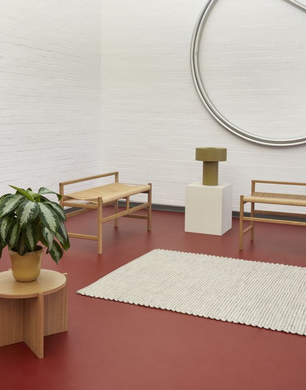 Hübsch Aki Bordslampa Khaki