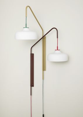 Hübsch Current Vägglampa Röd