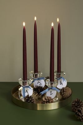 Hübsch Gem Ljusstake Klar