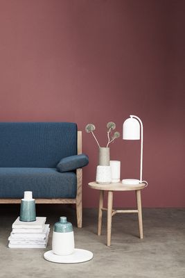Hübsch Shy Bordslampa Vit
