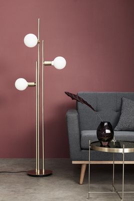Hübsch Balance Golvlampa Mässing