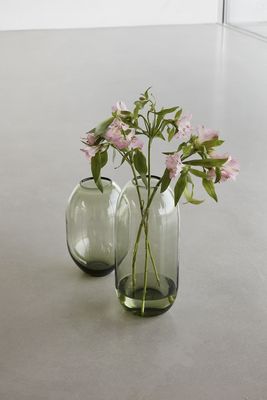 Hübsch Moss Vaser Grön (set om 2)