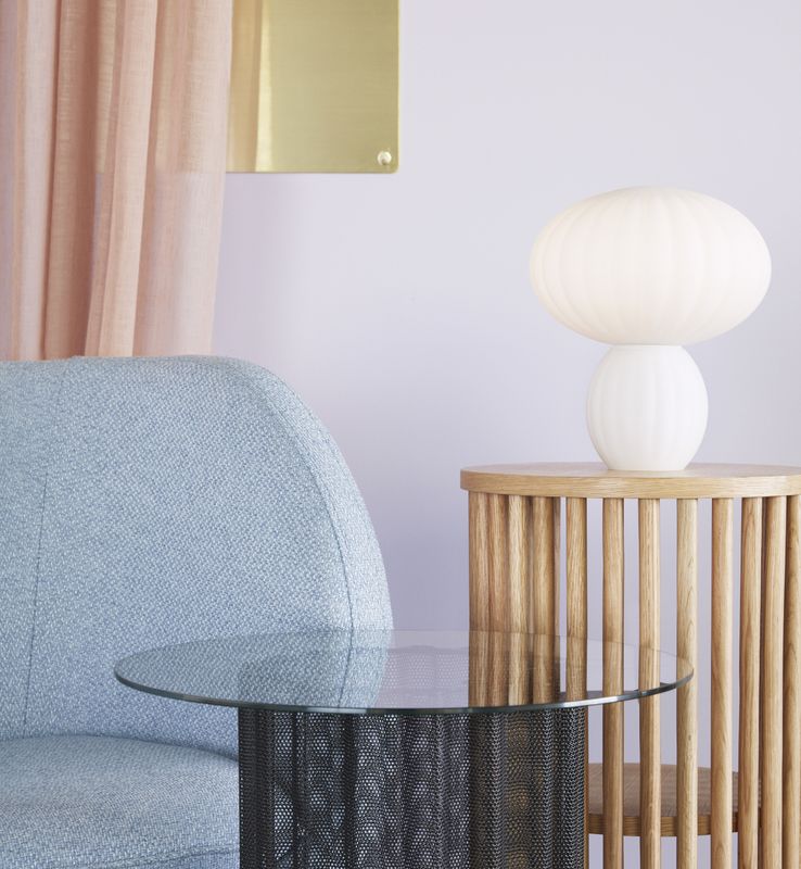 Hübsch Kumu Bordslampa Vit