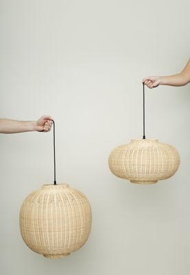 Hübsch Chand Hänglampa Rund Natur