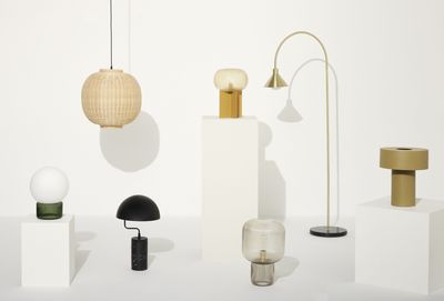 Hübsch Podium Bordslampa Amber