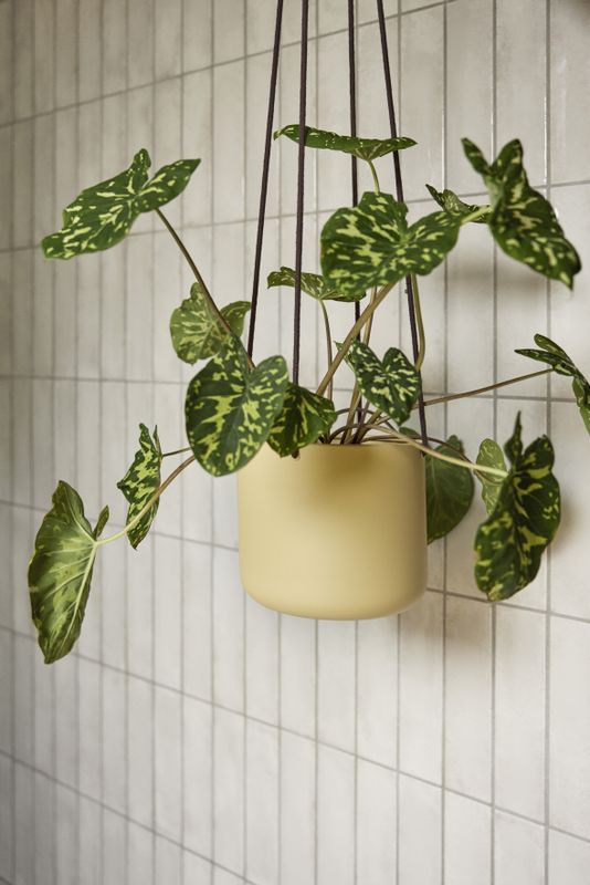 Hübsch Bloom Hängkrukor Stor Khaki (set om 3)
