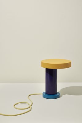 Hübsch Magic Bordslampa Lila/Gul