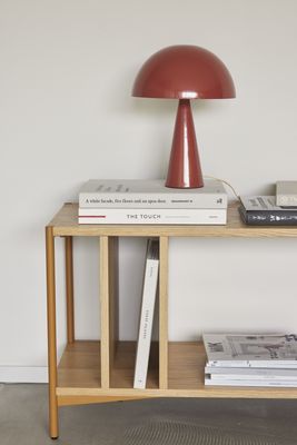 Hübsch Mush Bordslampa Mini Röd