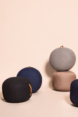 Hübsch Mochi Puff Ø50 Brun