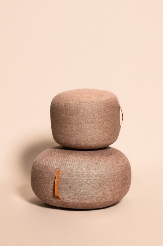 Hübsch Mochi Puff Ø50 Brun