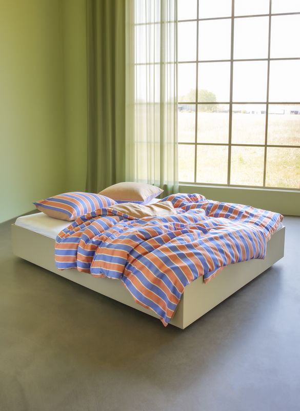 Hübsch Solace Sängkläder 60X63 140X200 Blå/Orange