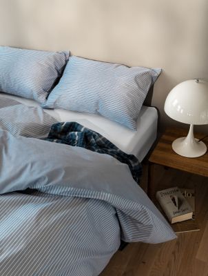 Høie Hugo påslakanset mörk denimblå 150x210 cm 2 delar