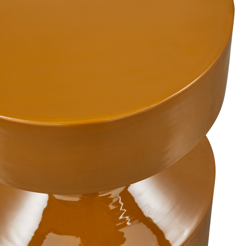 WOOOD FERRY Sidobord i Metall, Honungsgul