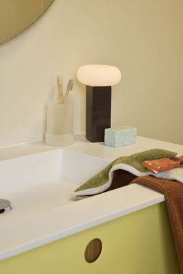 Hübsch Low Portable Lamp Brun