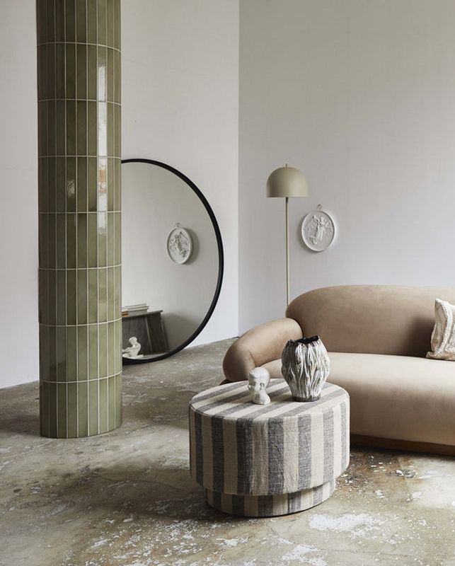 Nordal LADOGA sittpuff - randig version